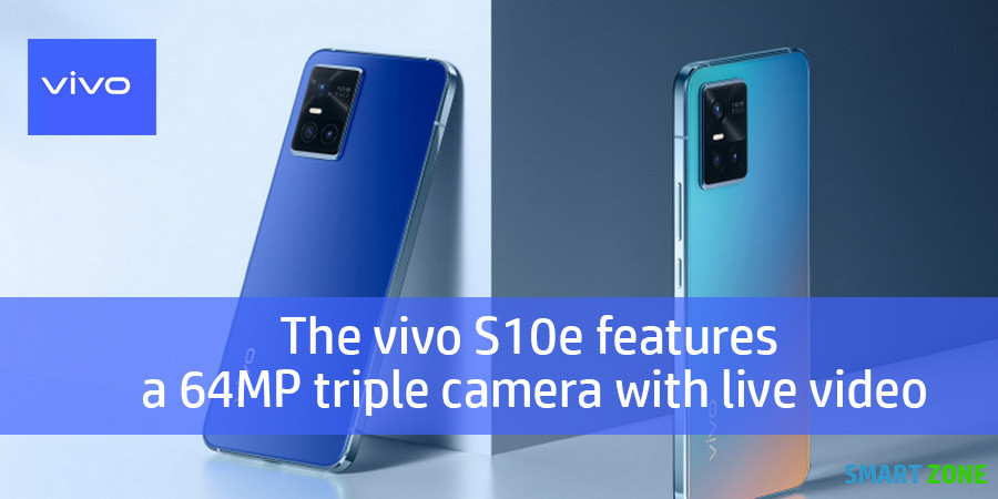 The vivo S10e features a 64MP triple camera with live video