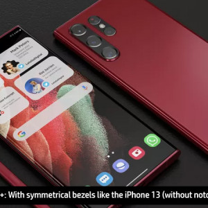 Samsung Galaxy S22 / S22 +: With symmetrical bezels like the iPhone 13 (without notch)