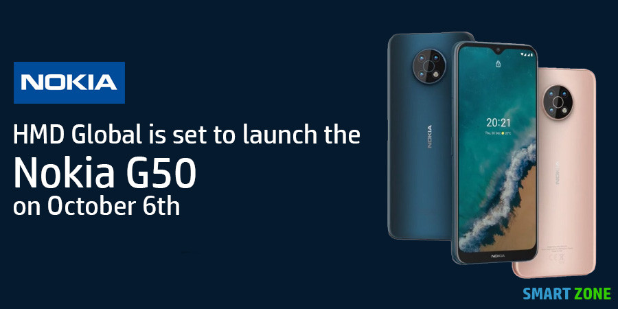 HMD Global is set to launch the Nokia G50 on October 6th